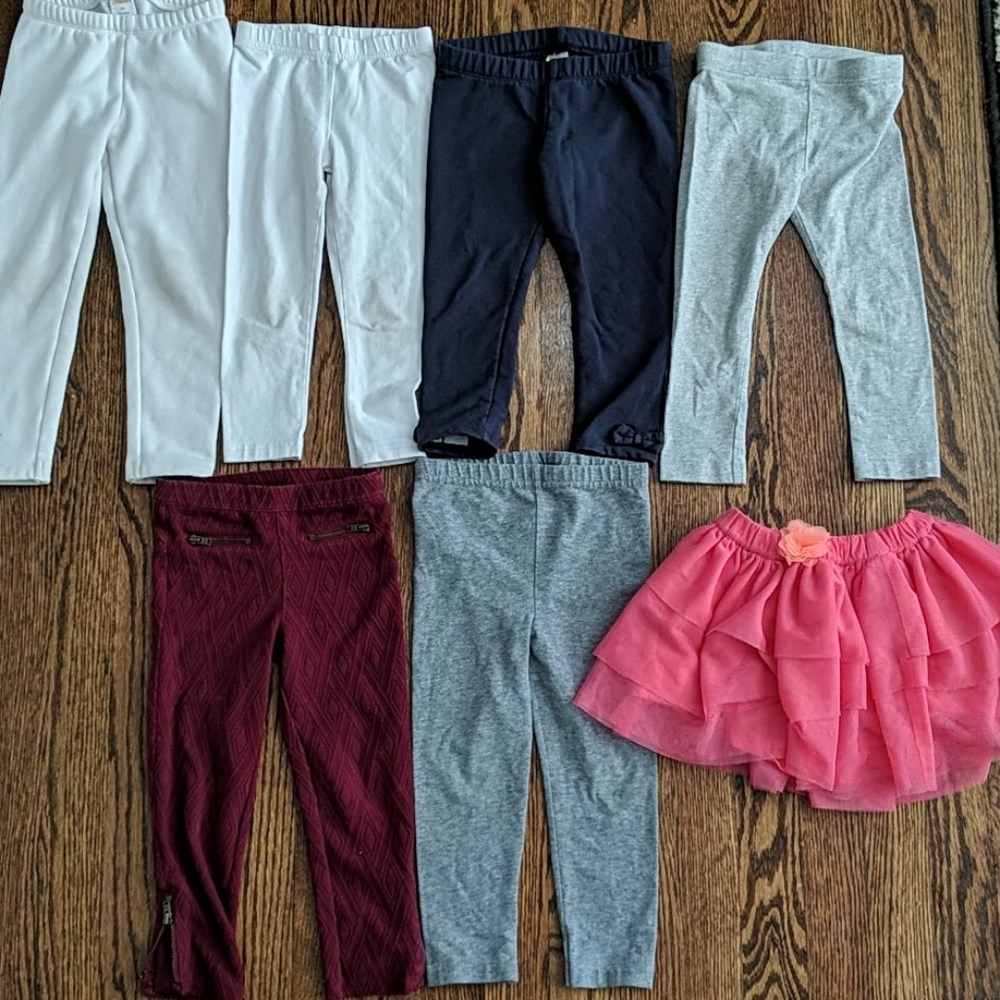 Toddler girl leggings and tutu